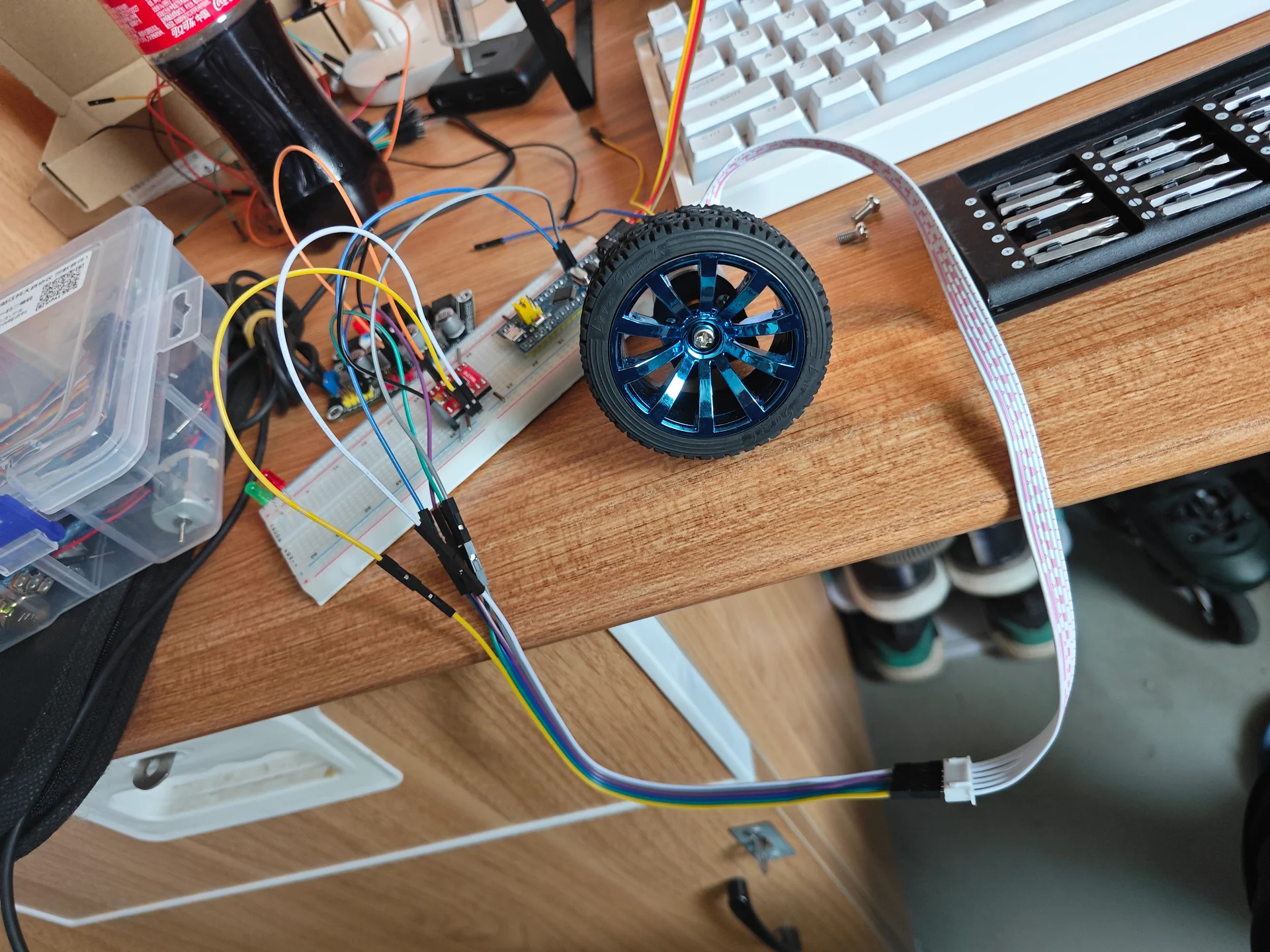 车轮面包板实验