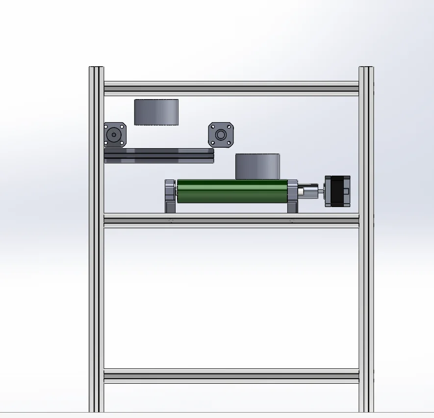 3D 模型三层料斗滚筒