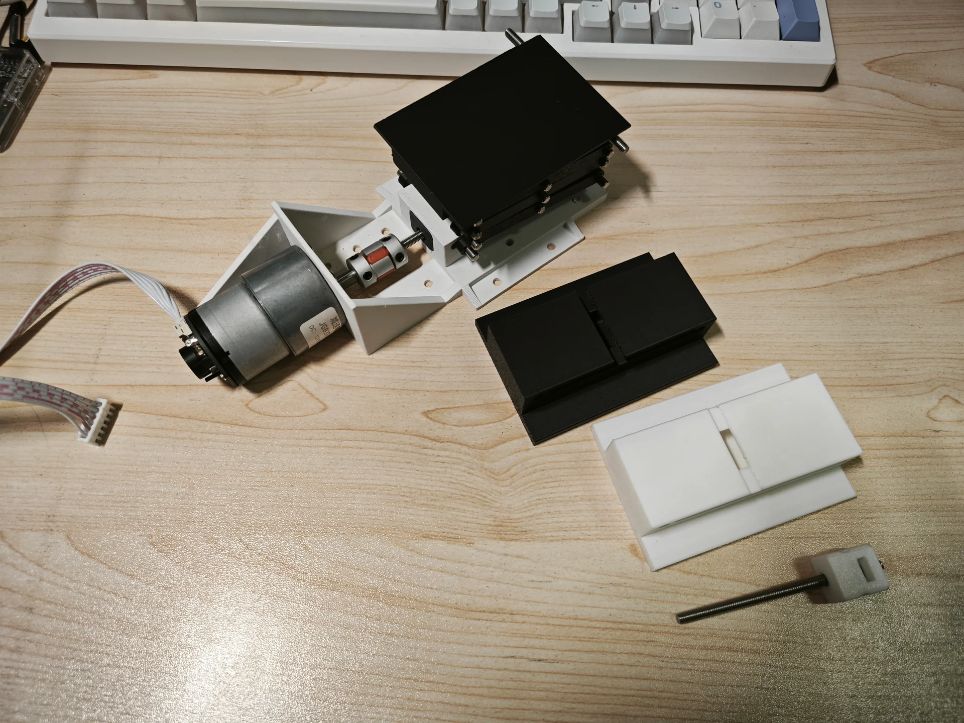 3D打印机械装置与减速电机组件